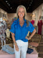 Sofia Blake Top Cerulean