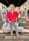 Kut Kelsey High Rise Ankle Flare Sage