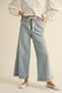 Washed denim with Tie Front