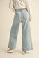 Washed denim with Tie Front