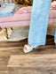 Washed denim with Tie Front