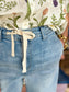 Washed denim with Tie Front