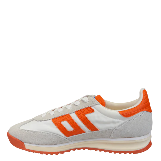 Back 70 Barkley Jogger in White Orange Sneakers