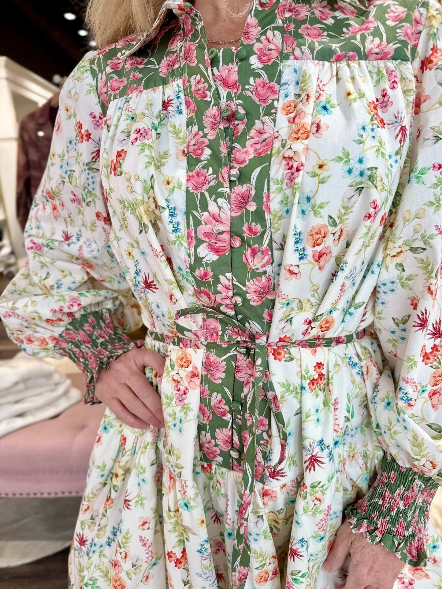 Spring Garden Mini Dress