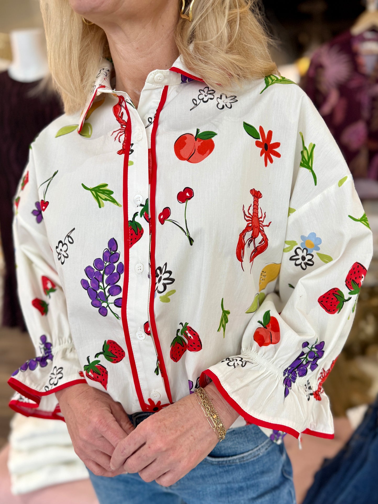 The Lobster Picinic Blouse