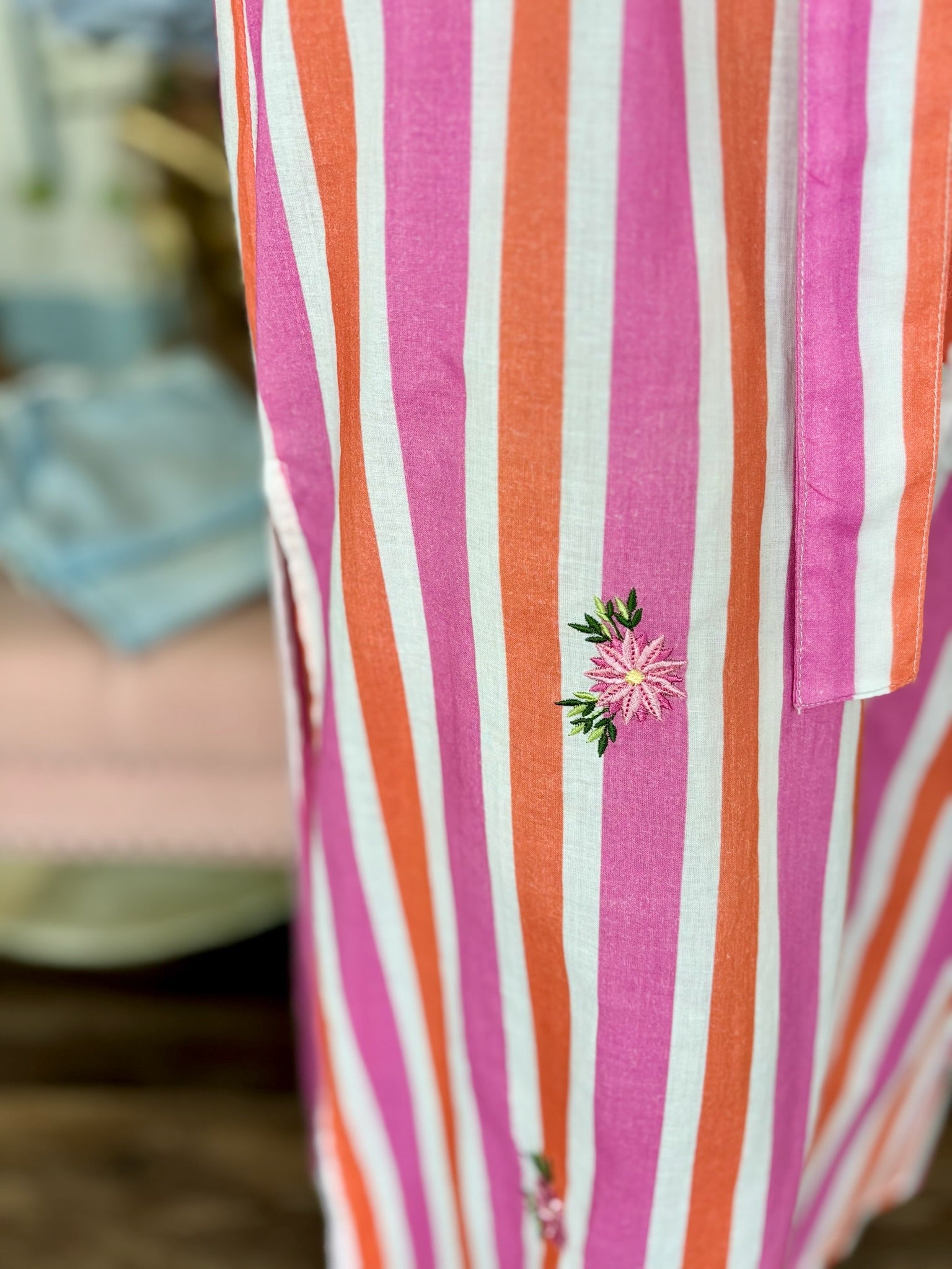 Bindu Gabby Tunic Dress Pink/ Orange