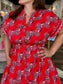 Maude Vivante Yana Dress Crimson Ascent