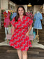 Maude Vivante Yana Dress Crimson Ascent