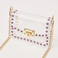 Jackie in Purple Clear Handbag