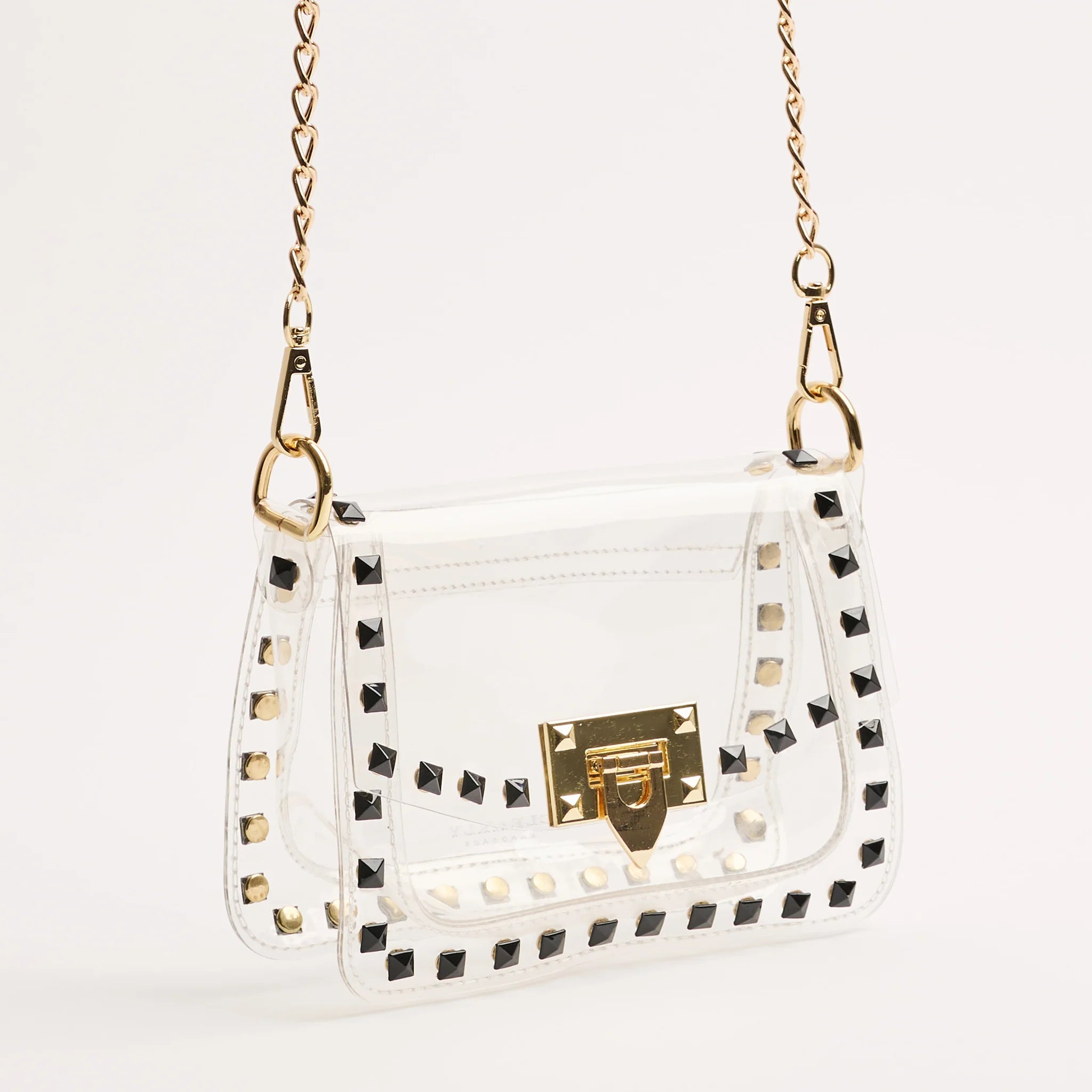 Jackie in Black Clear Handbag