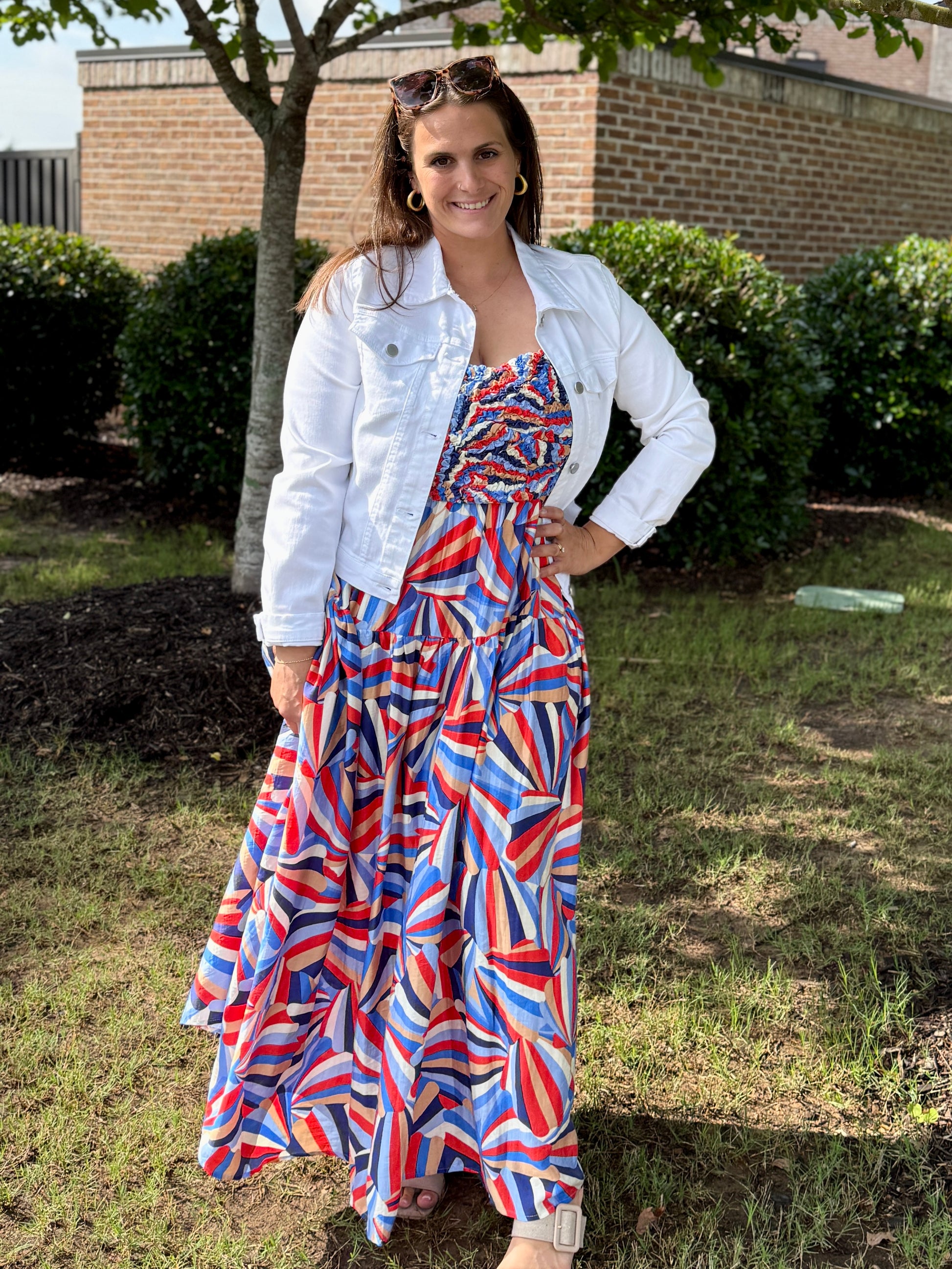 Printed Tiered Maxi Dress