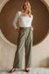 Olive Braided Waist Pants