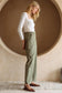 Olive Braided Waist Pants