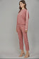 Contrast Satin Lounge Set Rose