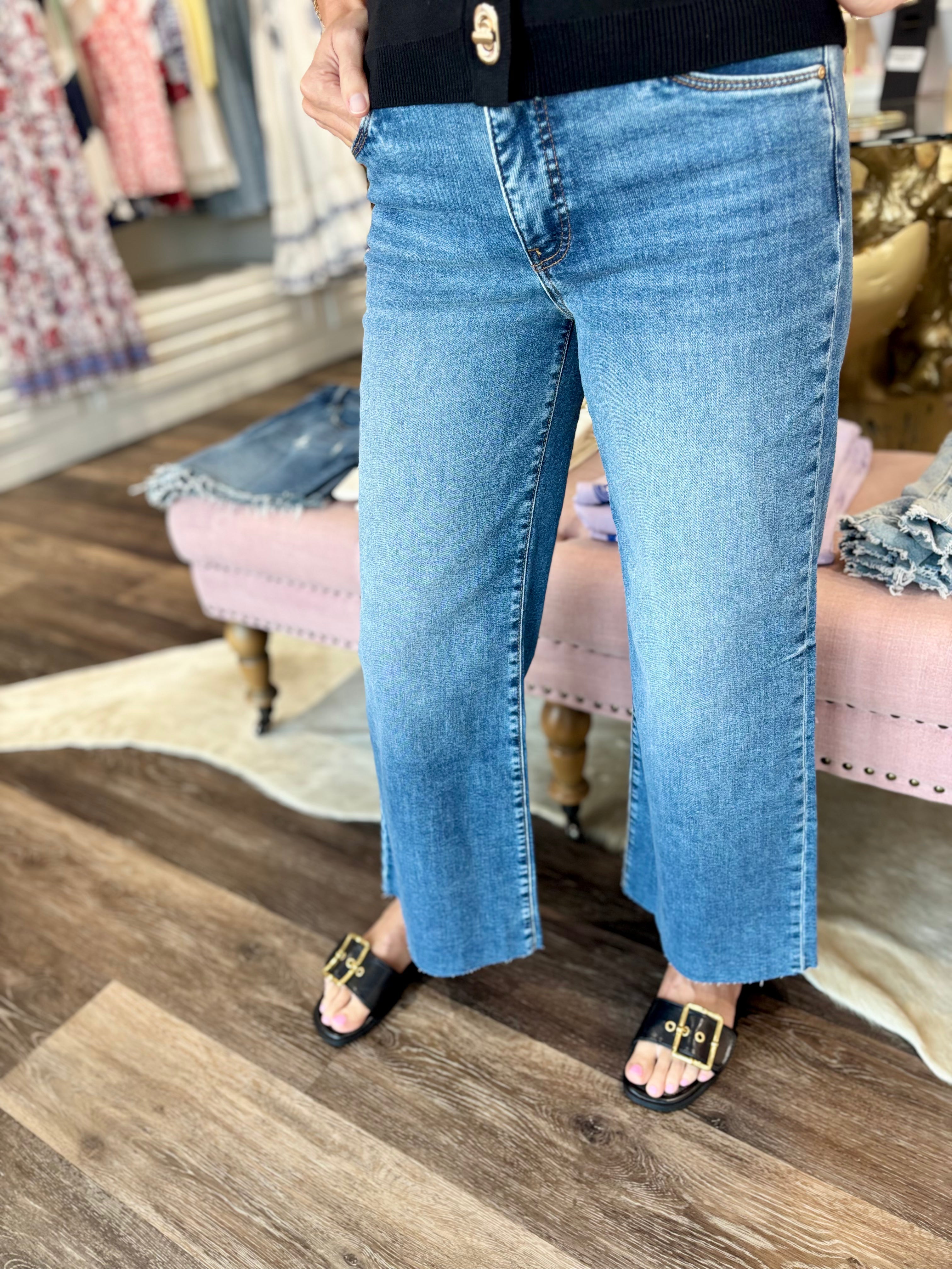 Kut Meg High Rise Wide Leg Fab Ab