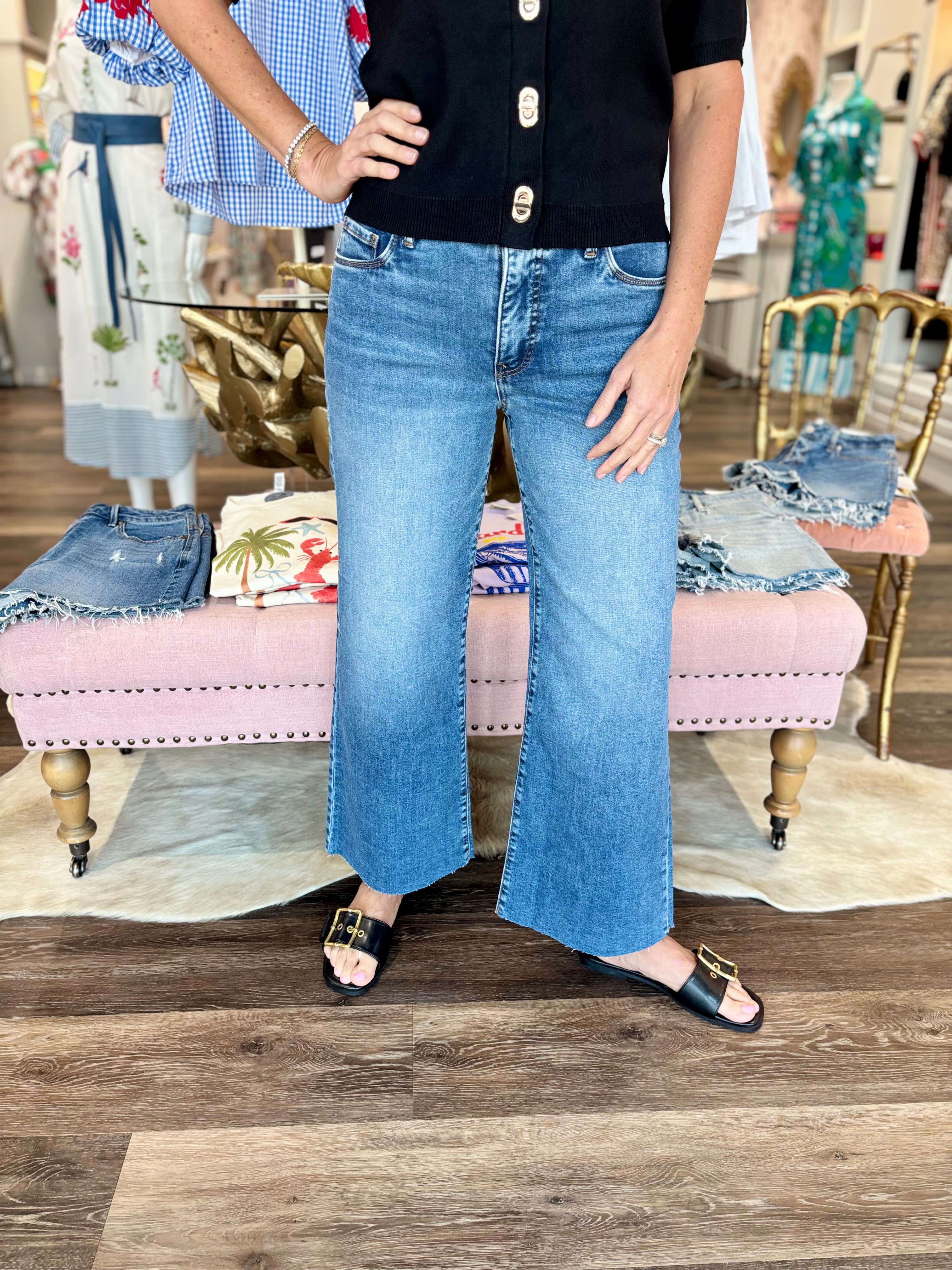 Kut Meg High Rise Wide Leg Fab Ab