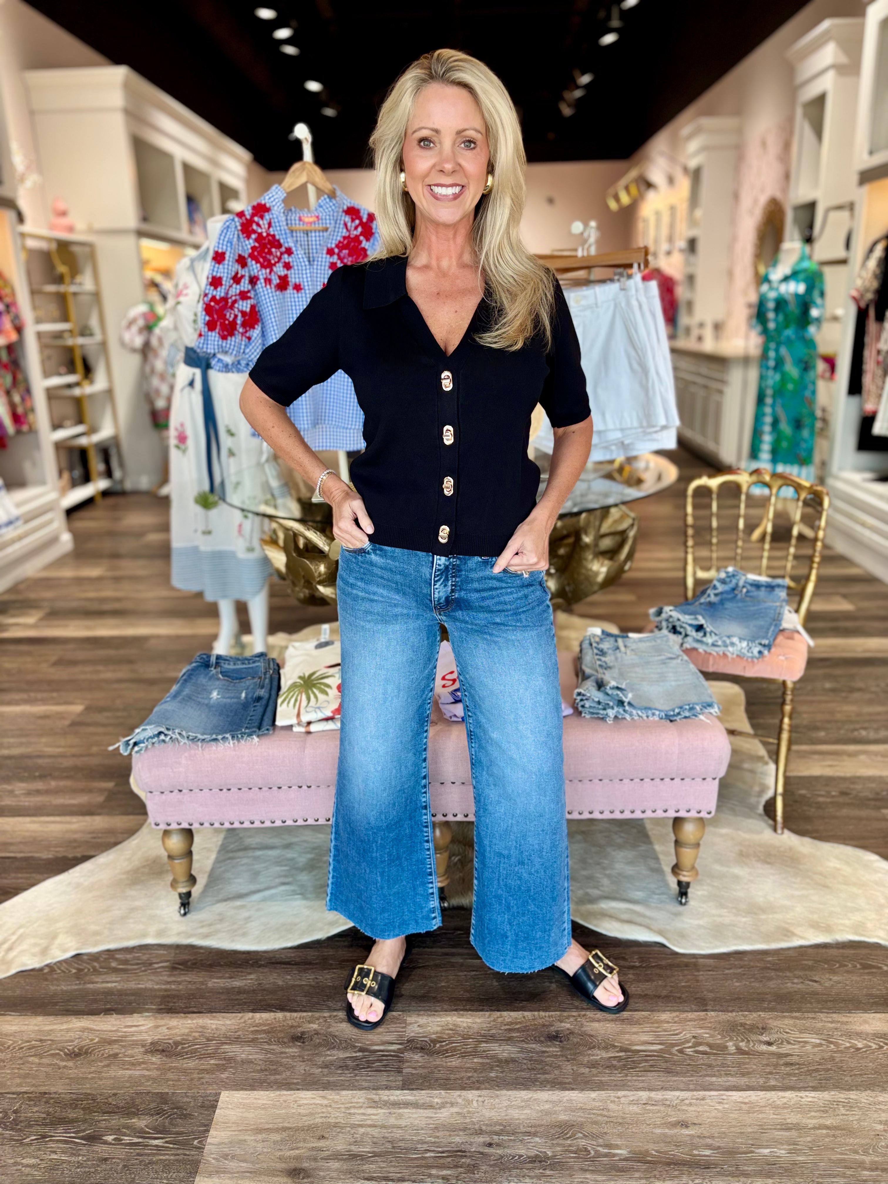 Kut Meg High Rise Wide Leg Fab Ab