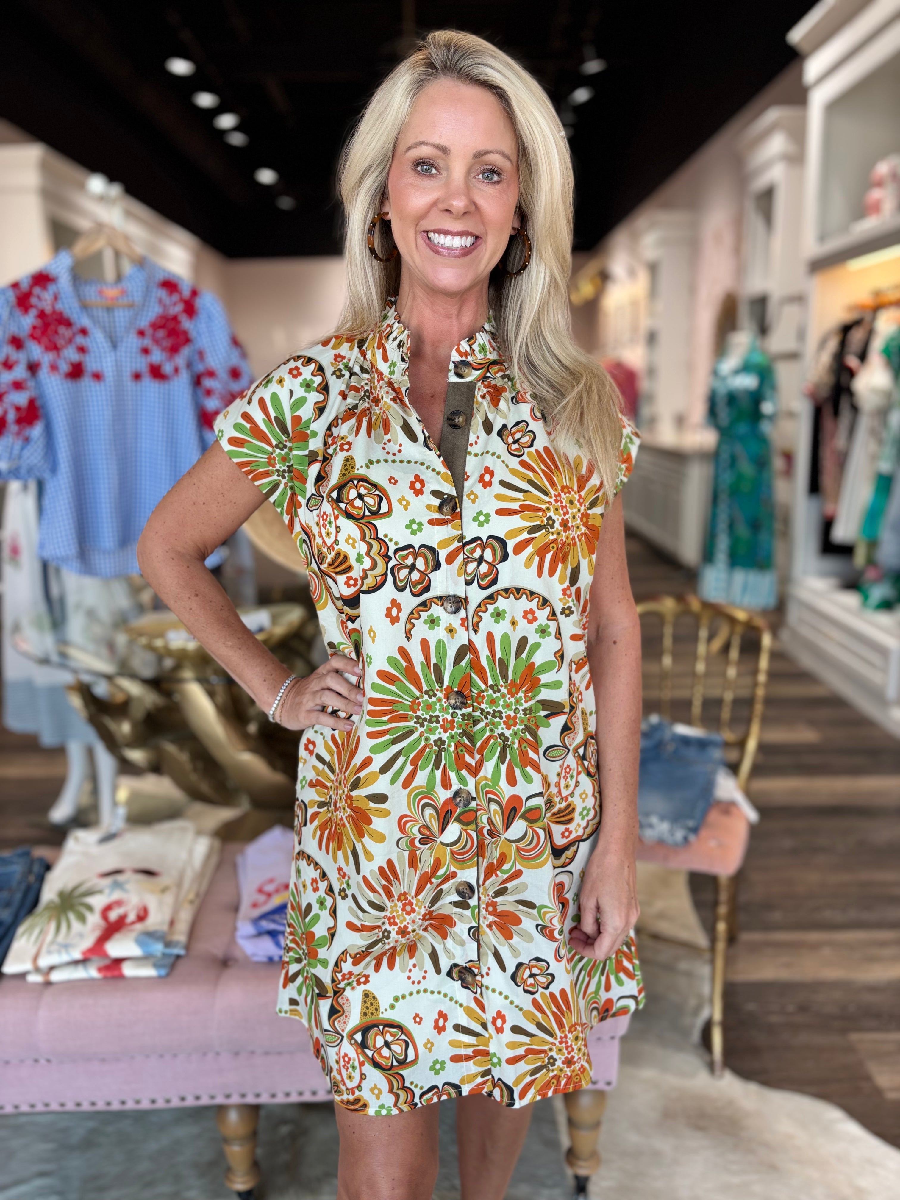 Retro Flower Dress
