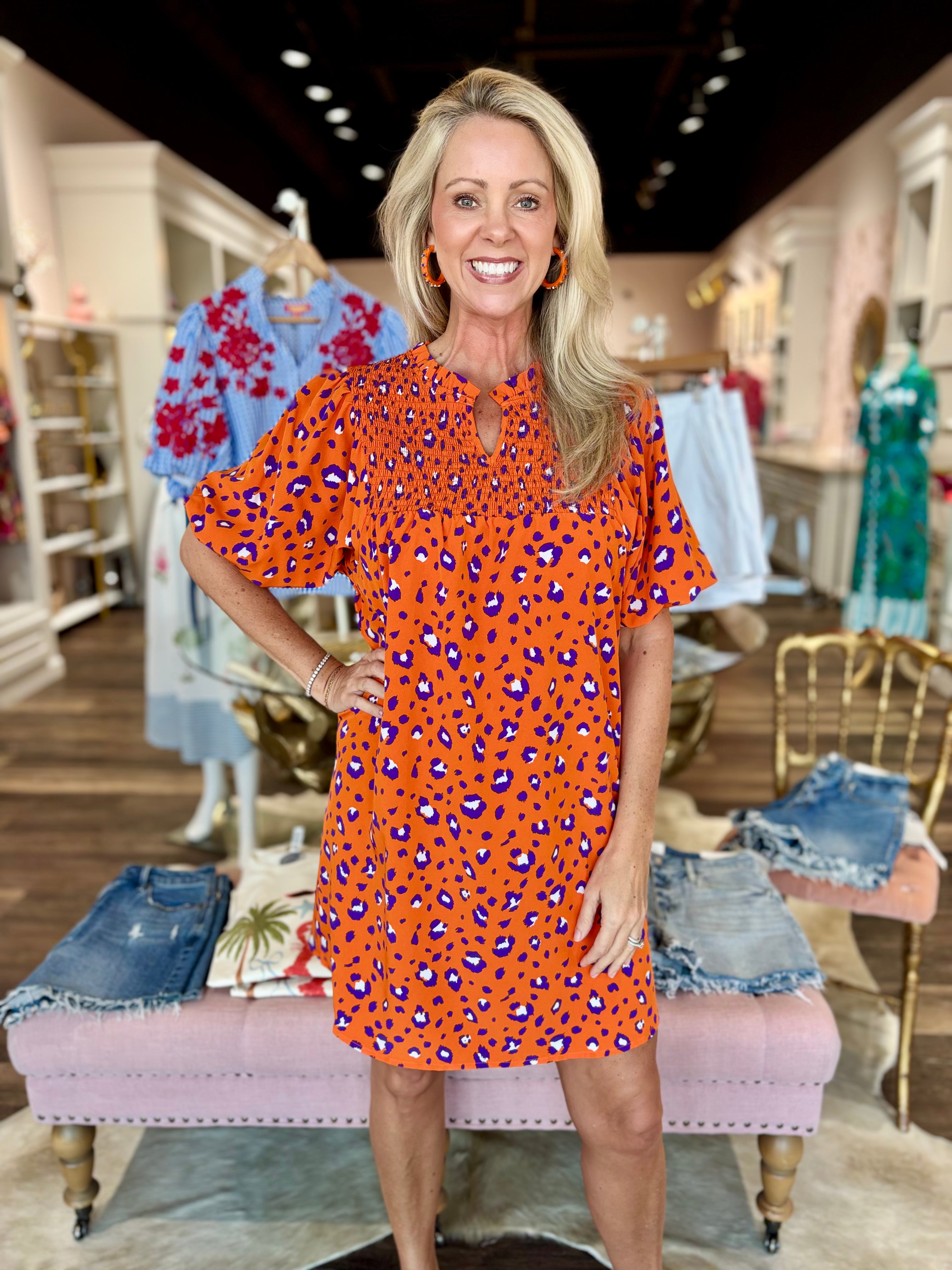 Orange and Purple Party Animal Dress