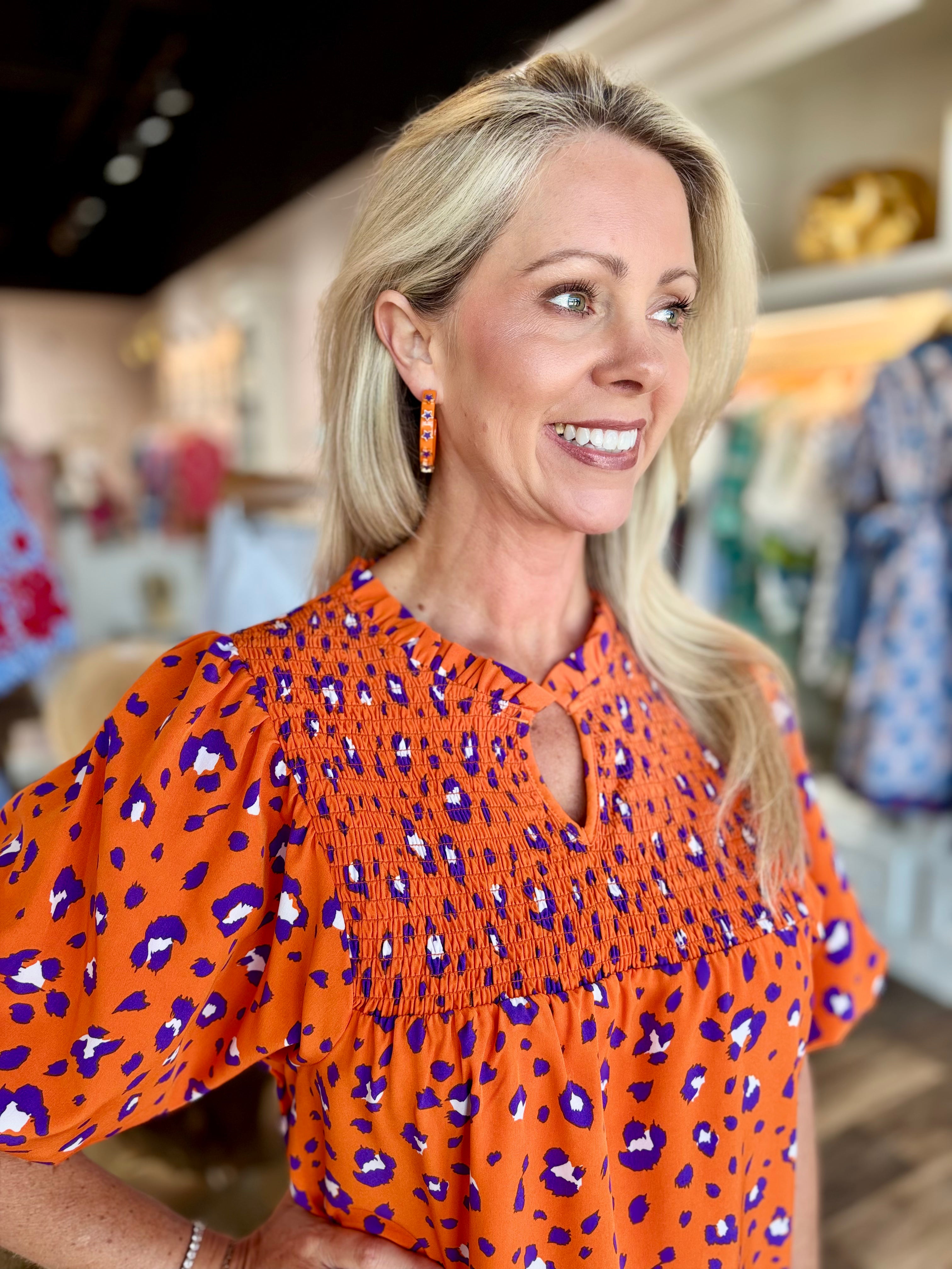 Orange and Purple Party Animal Dress