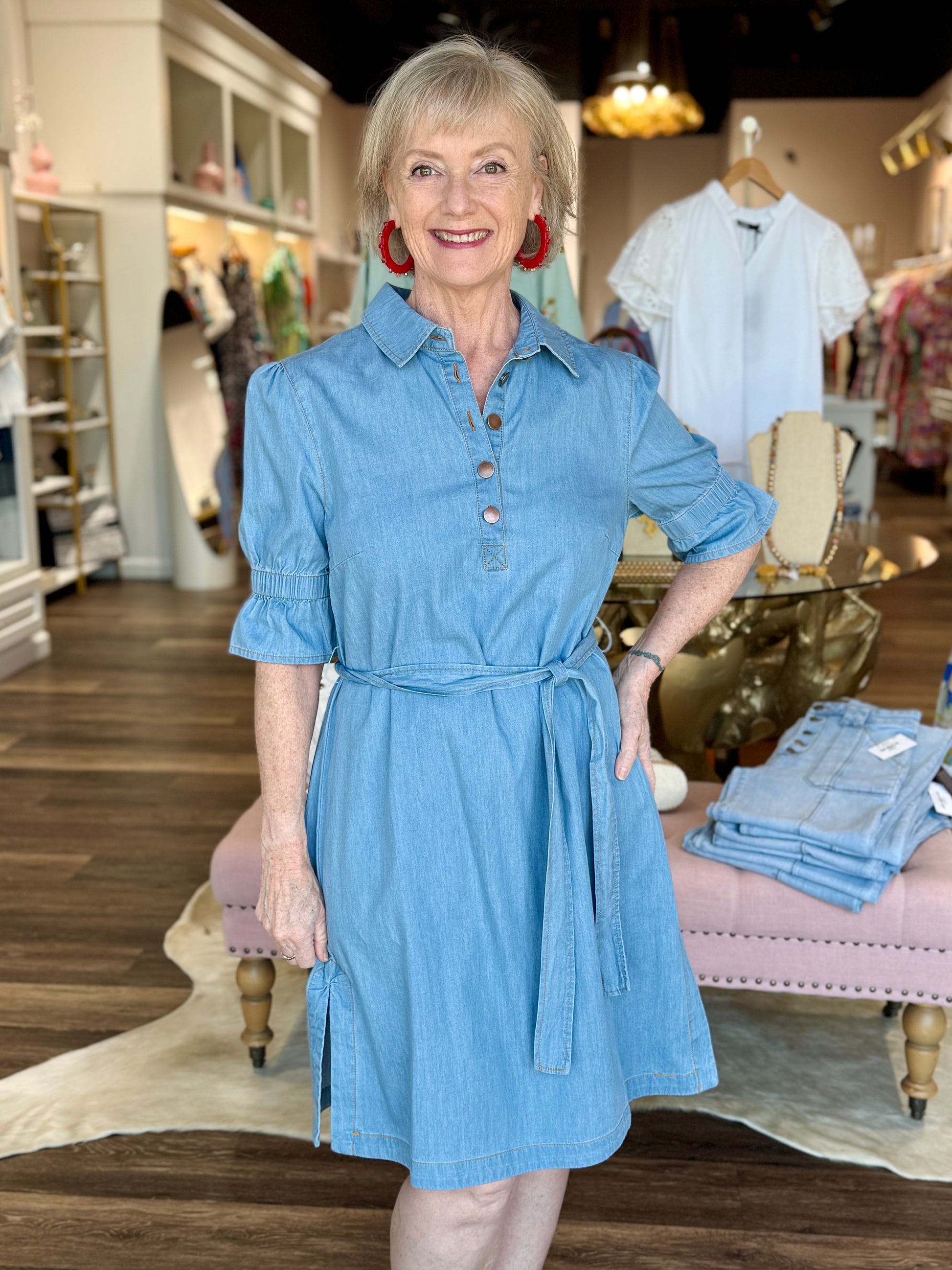 boho button down dress Heirloom Floral Print Button-Down Maxi Shirt Dress for Countryside Escapes & Art Gallery Visits beige S