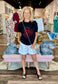 Gamecock Short Sleeve Sweater Black