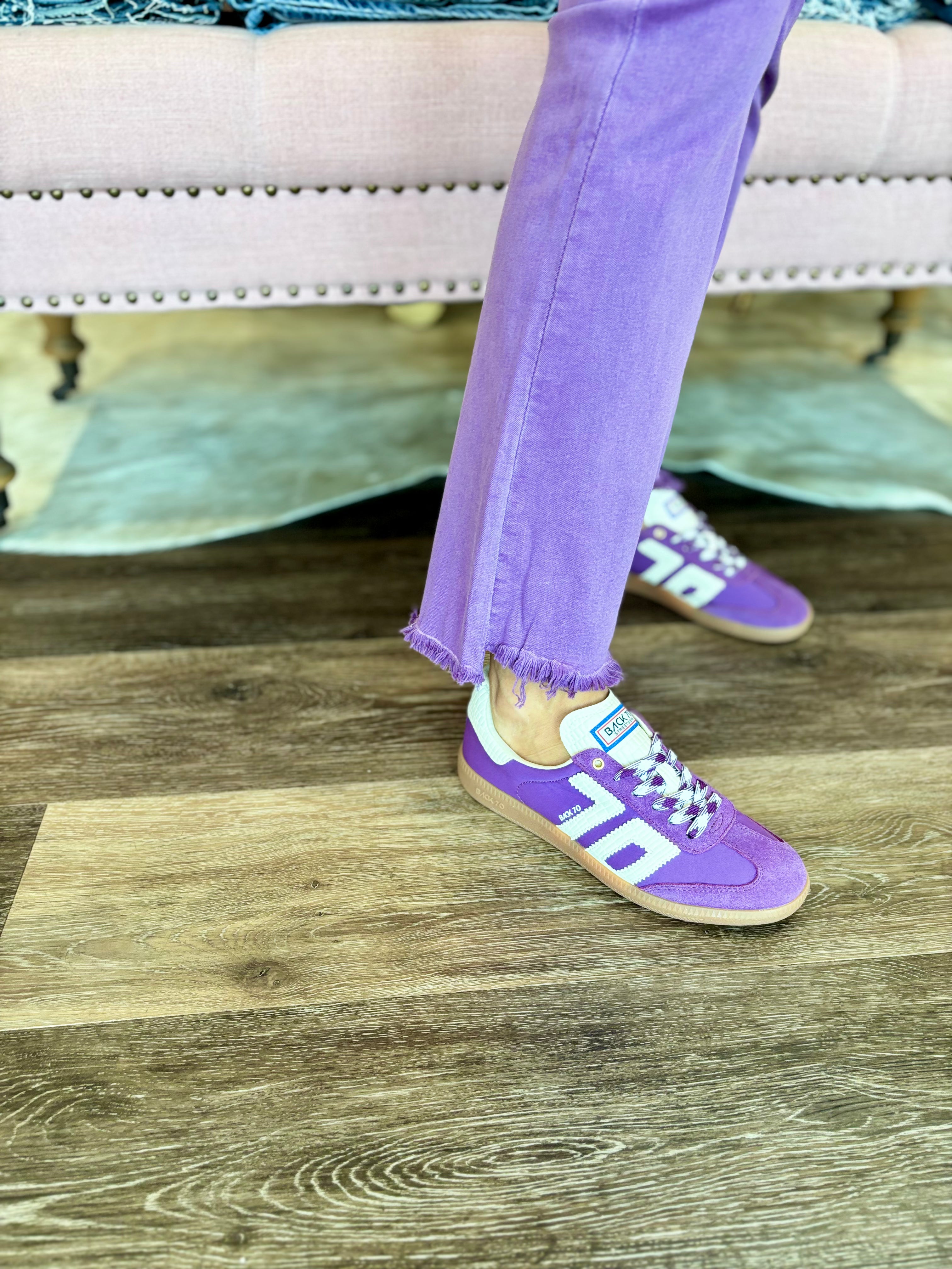 Purple Flare Jeans
