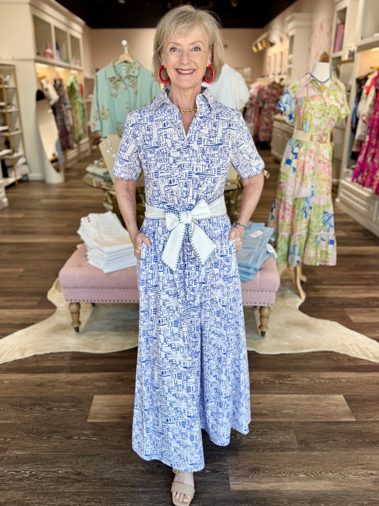 Beau and Ro The Elle Maxi Roam Santorini