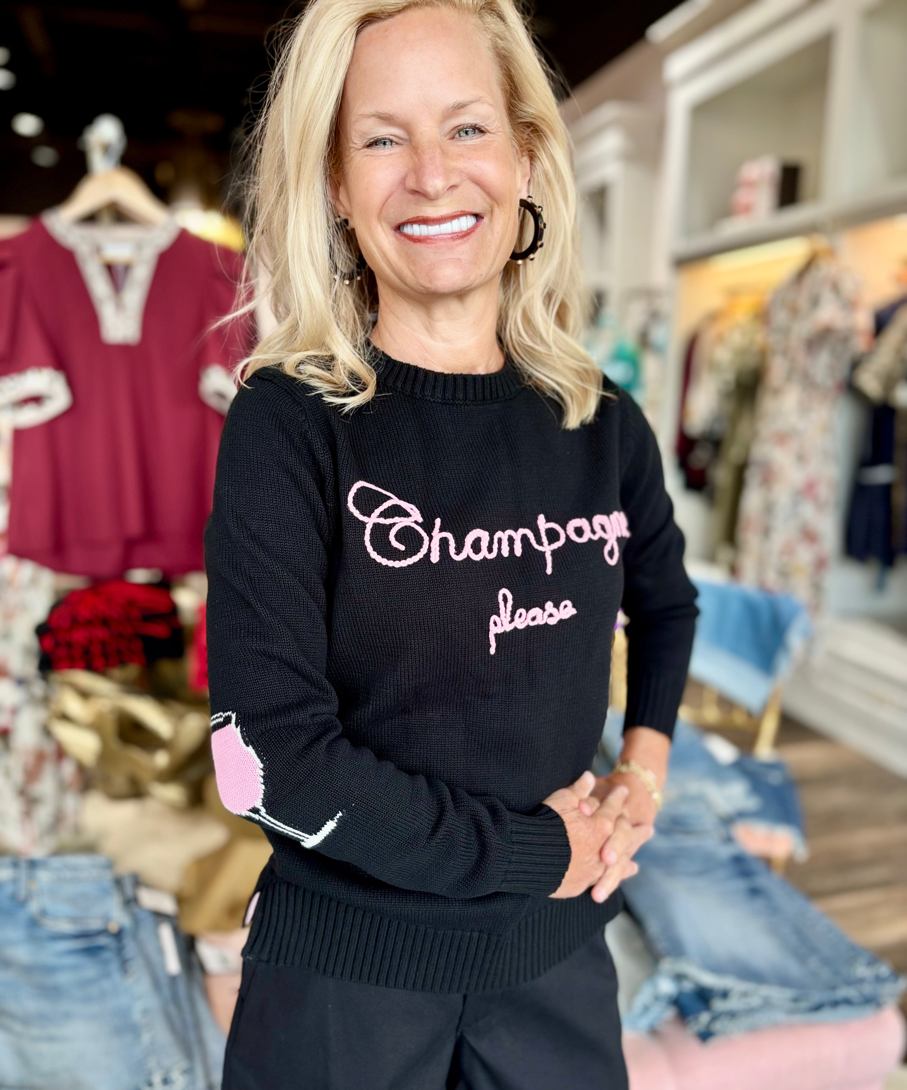 Champagne Please Sweater