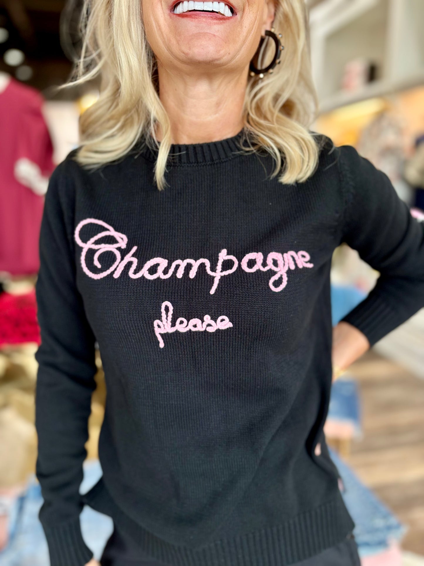 Champagne Please Sweater