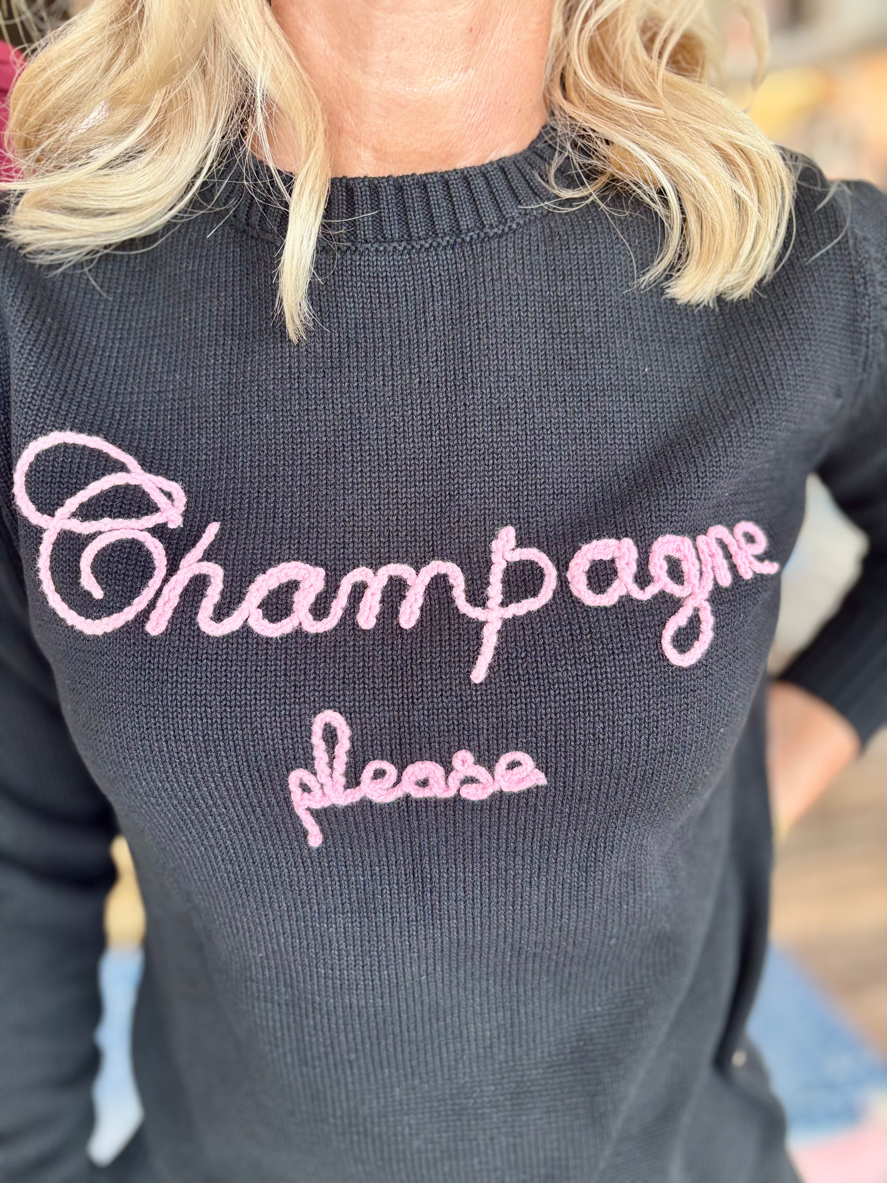 Champagne Please Sweater