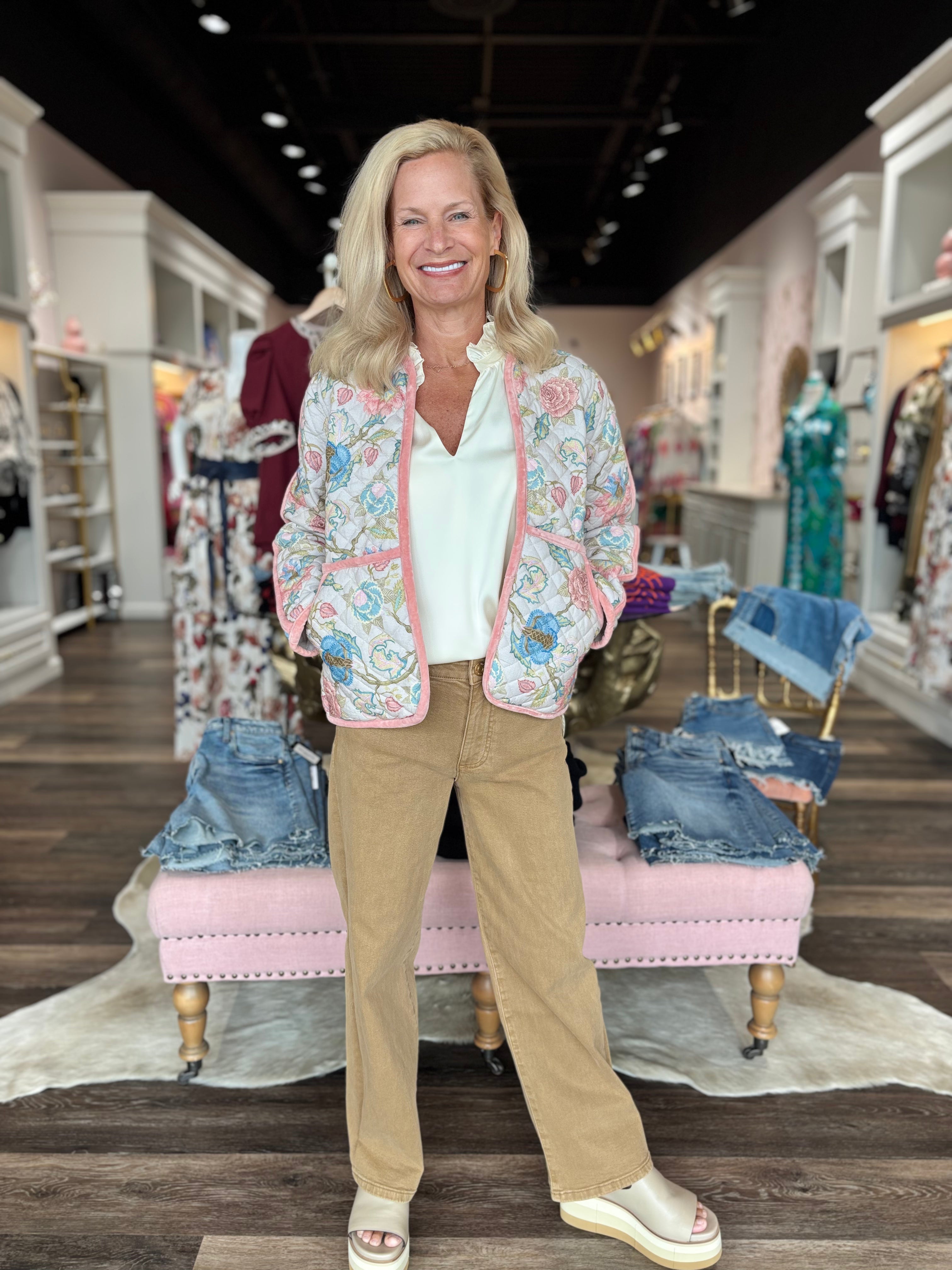 Victoria Dunn Marigold Nola Jacket Blush Bouquet