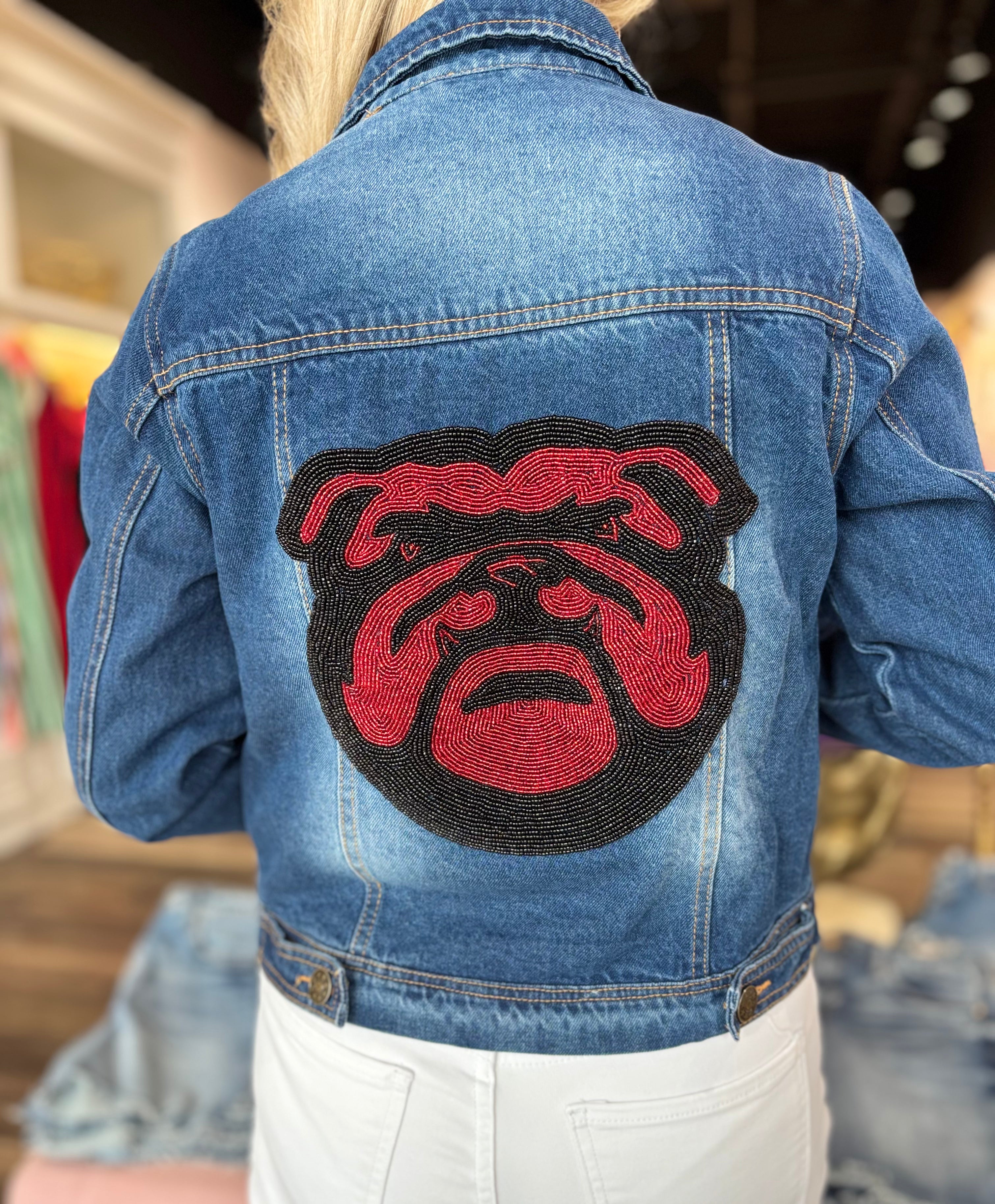 Beaded Denim Jacket Georgia