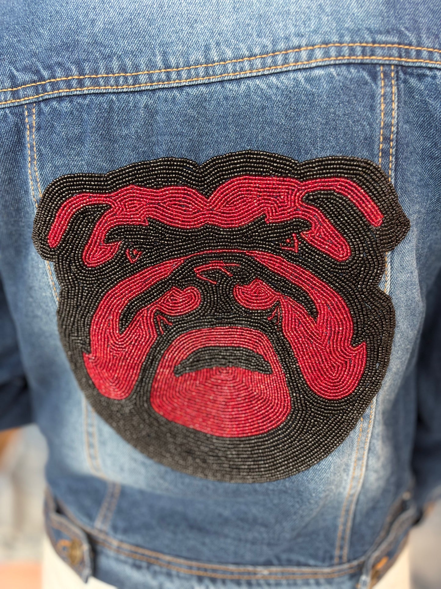 Beaded Denim Jacket Georgia
