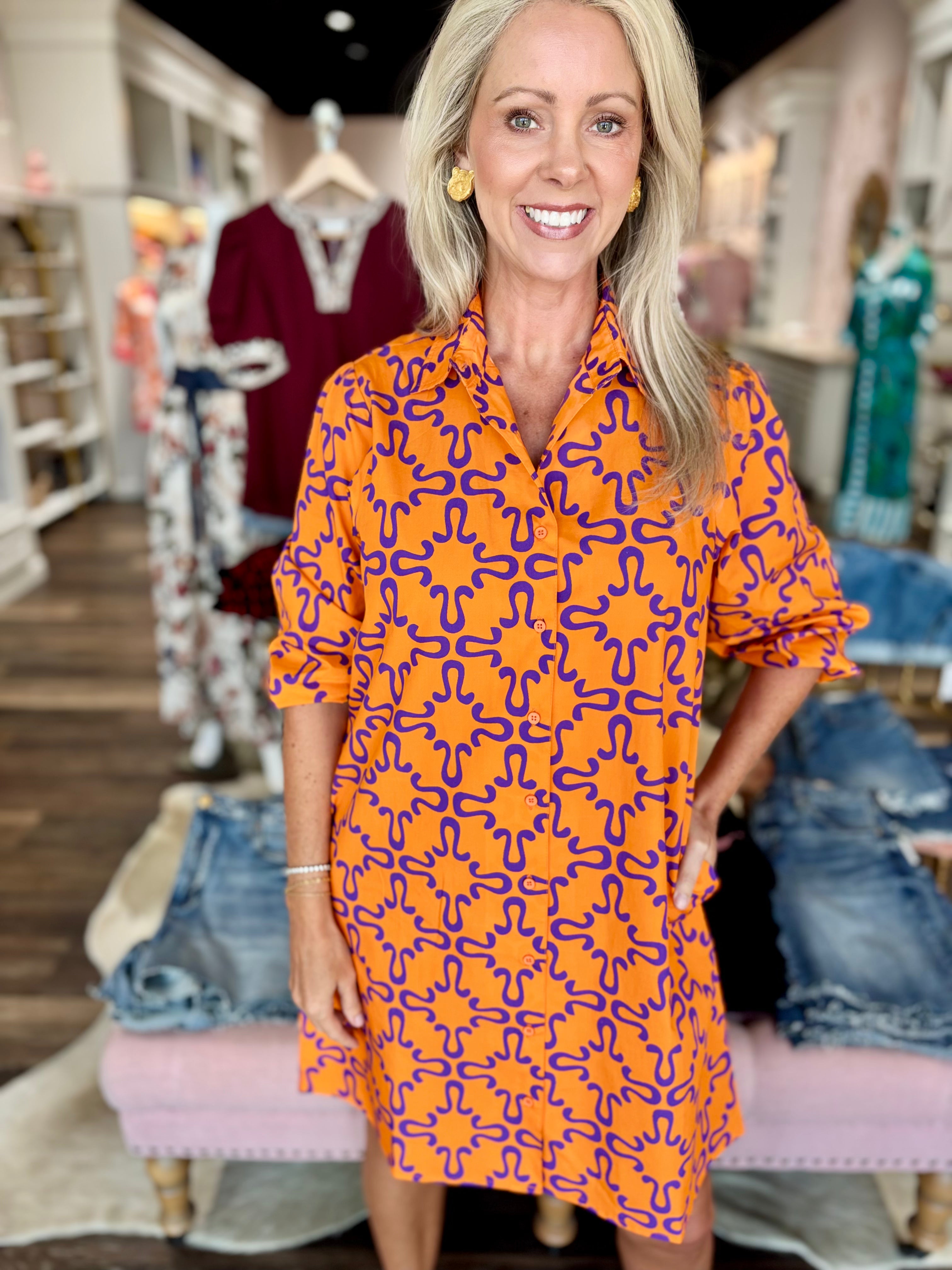 Maude Vivante Ava Dress Orange