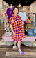 The Go Gingham Ruffle Dress Clemson