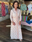 Oliphant Shirt Dress Maxi Arbor Coral