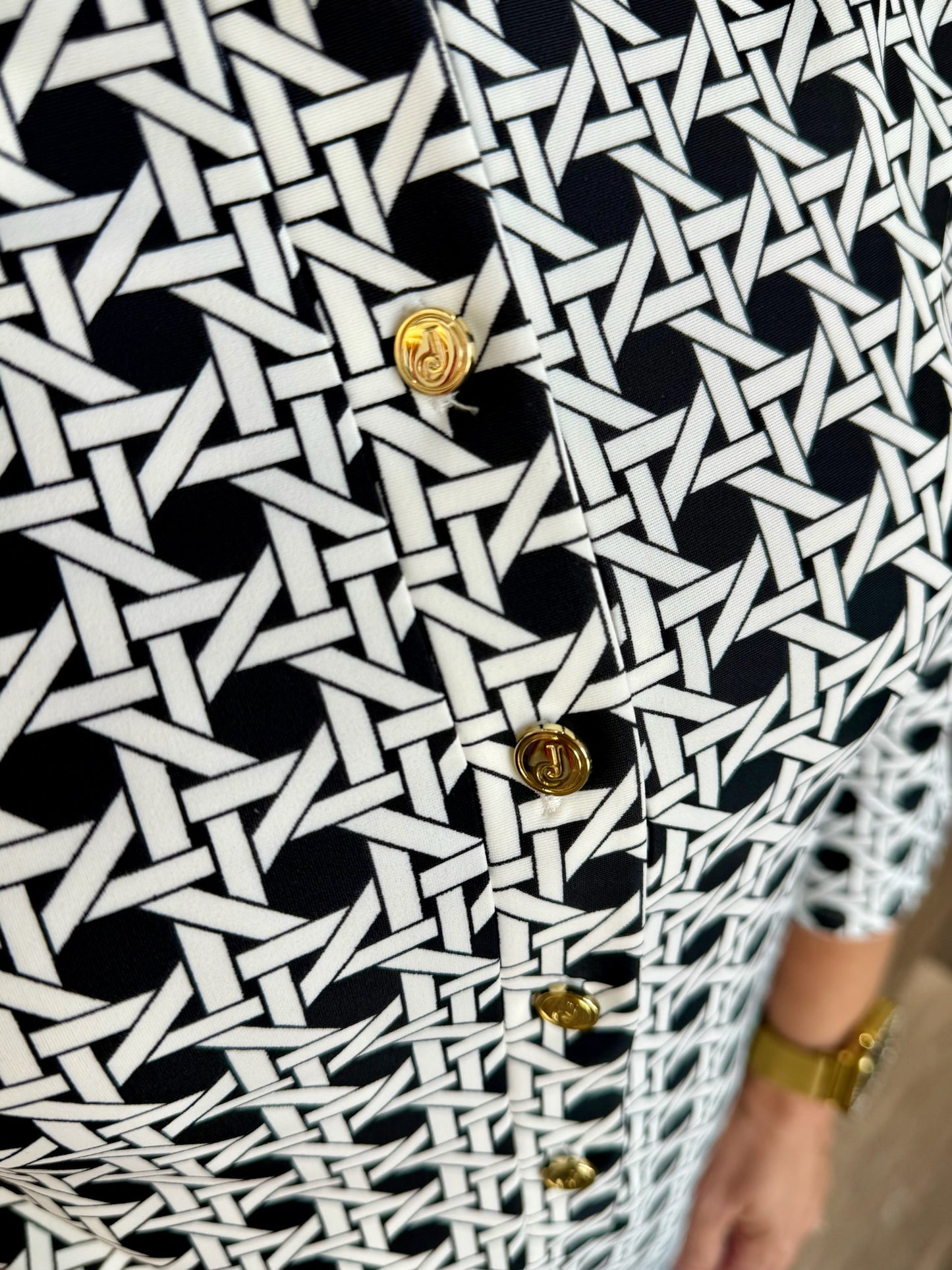 Jude Connally Susanna Dress Petite Rattan Black