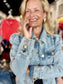 Puff Sleeve Denim Jacket
