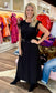 Black Belted Midi Dress