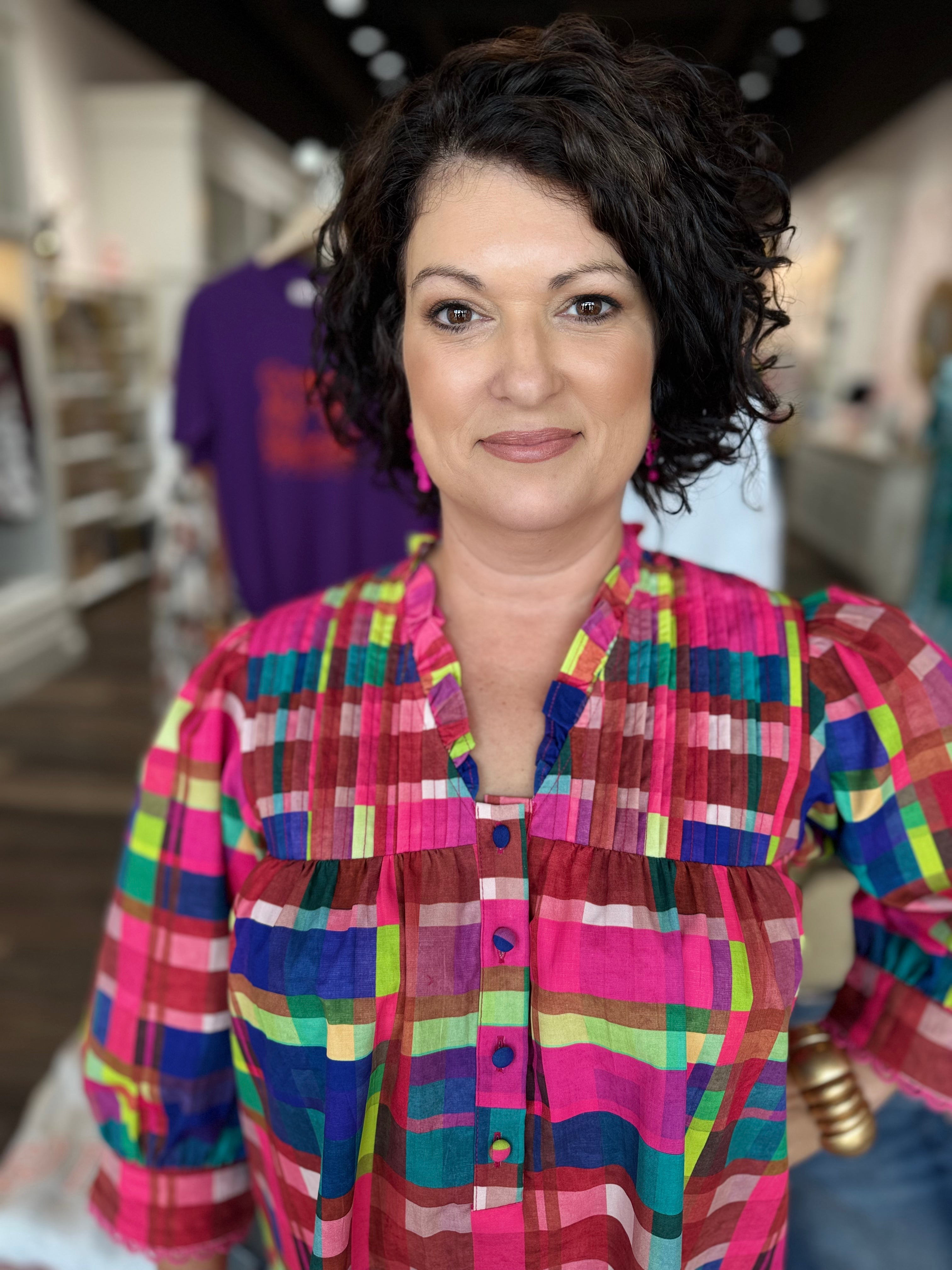 Alden Adair Lori Dress Circus Plaid