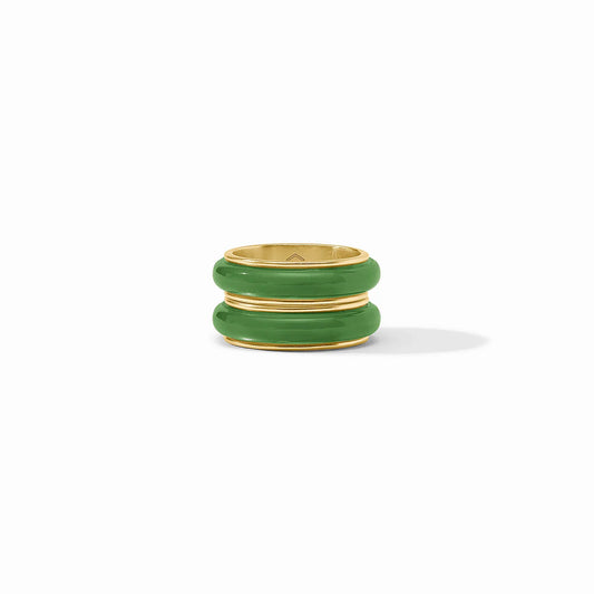 Julie Vos Carnaby Duet Ring Palmetto Green