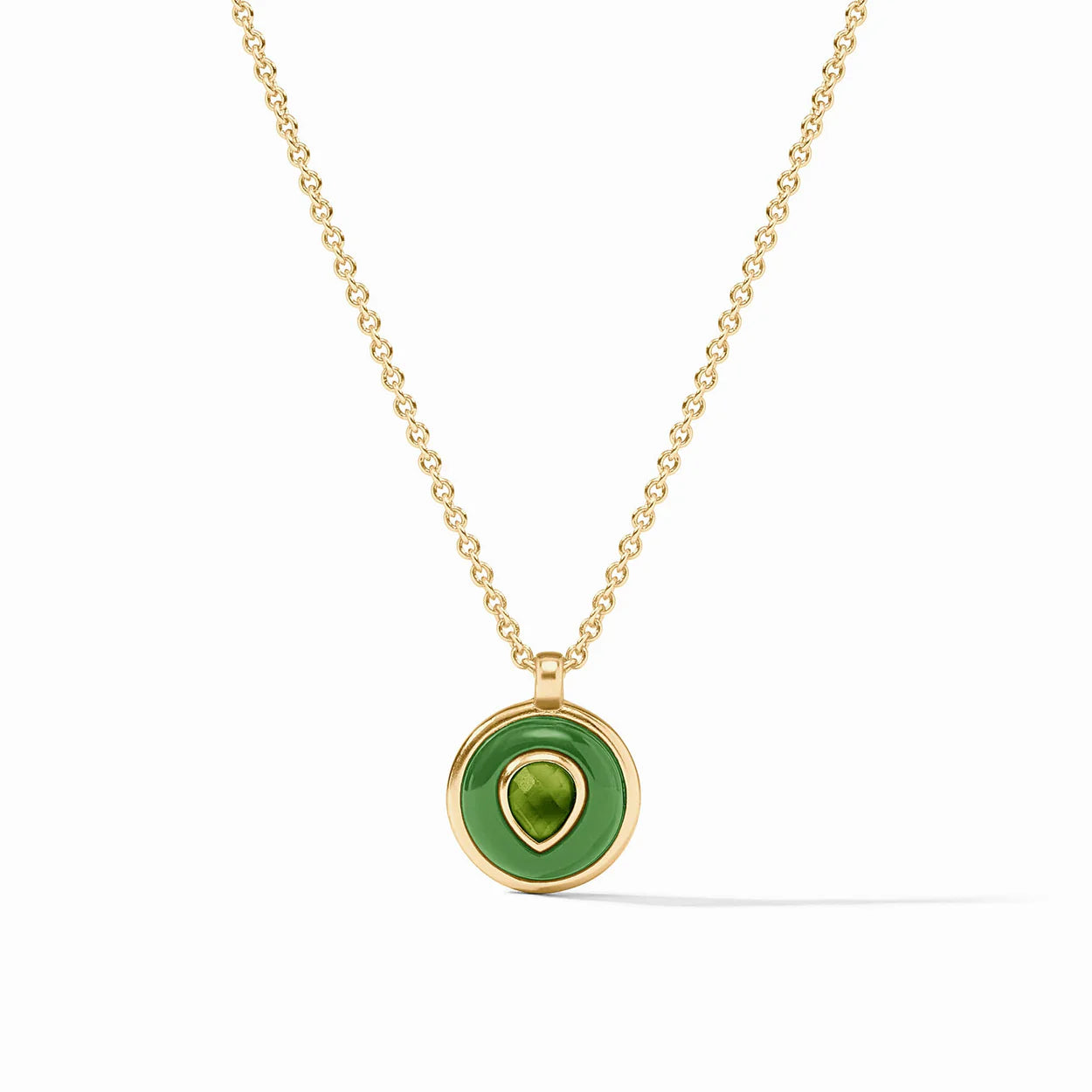 Julie Vos Carnaby Delicate Necklace Palmetto Green