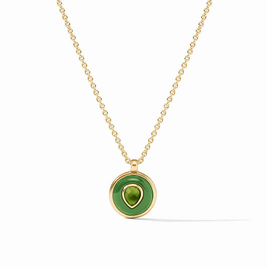 Julie Vos Carnaby Delicate Necklace Palmetto Green