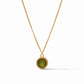 Julie Vos Fleur-de-Lis Solitaire Necklace Iridescent Palmetto Green
