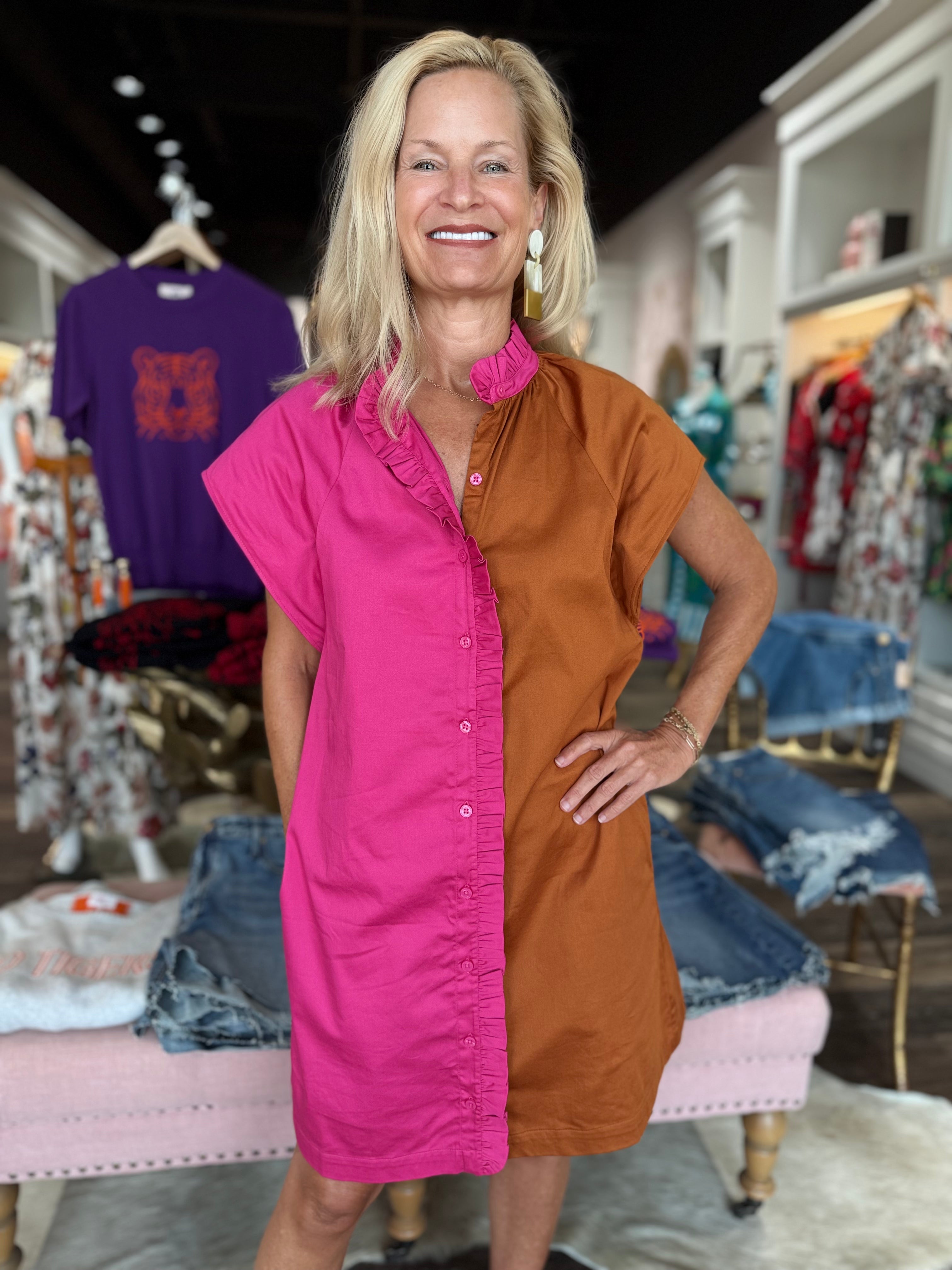 Alden Adair Margot Dress ColorBlock