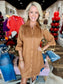 Boho Chic Dress Cognac