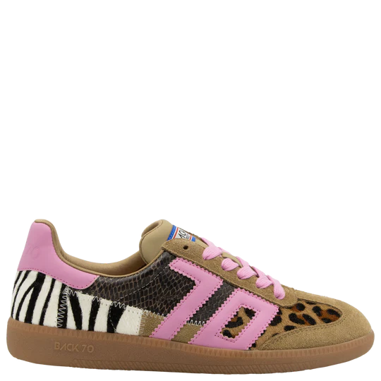Back 70 SQUID in LEOPARD ZEBRA FUXIA Sneakers