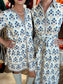 Victoria Dunn Clara the Label Marit Azure Bloom Maxi Dress
