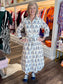 Victoria Dunn Clara the Label Marit Azure Bloom Maxi Dress